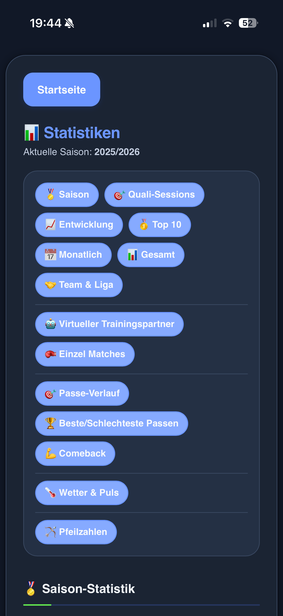 BogenLog Statistik Dark